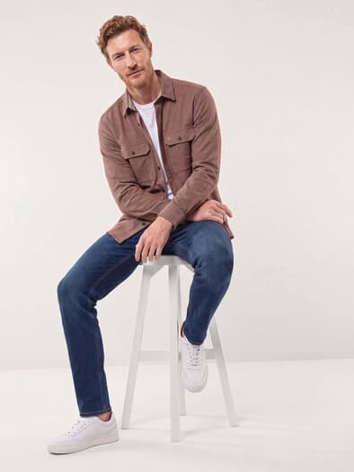 Soft-Cord Overshirt Rost