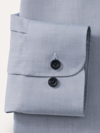 Extraglatt-Hemd Uni Blau