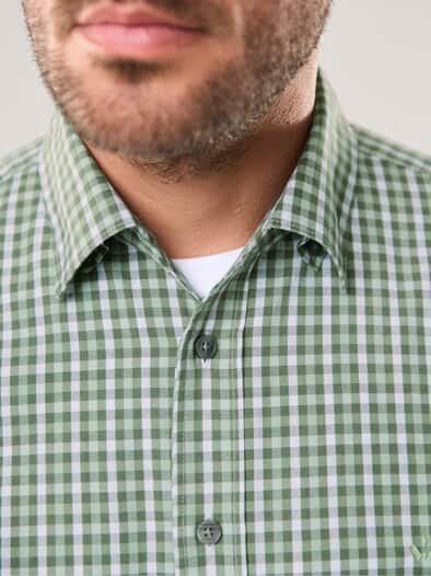 Hemd aus Royal-Oxford Vichy Absynth