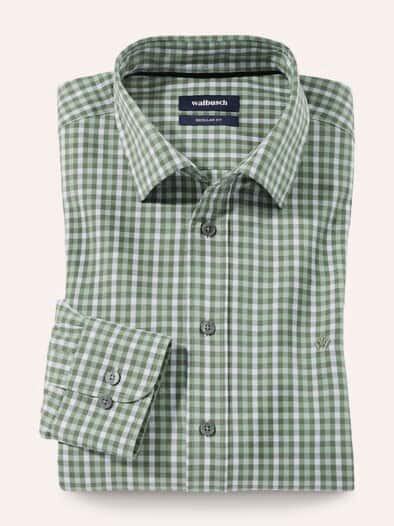 Hemd aus Royal-Oxford Vichy Absynth