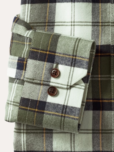 Sturmtief Flanell-Hemd Tartan Schilf