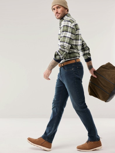 Sturmtief Flanell-Hemd Tartan Schilf