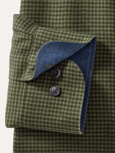 Sturmtief Flanell-Hemd Vichy Schilf
