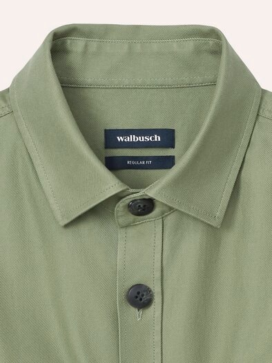 Hemdjacke aus Baumwoll-Mischung Schilf