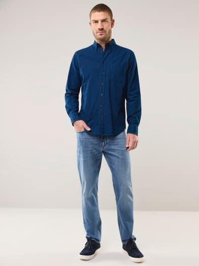 Chambray-Hemd Minikaro Marine