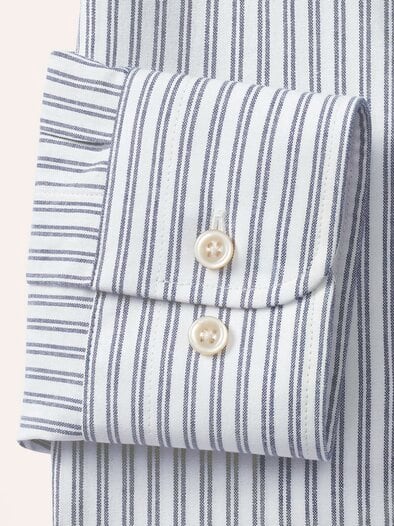 Chambray-Hemd Streifen Bleu