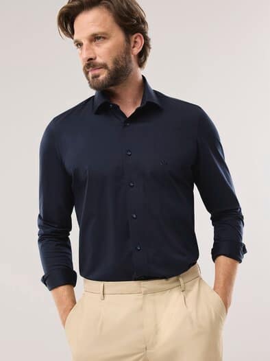 Performance-Hemd Navy