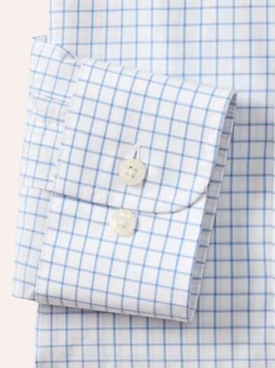 Soft-Cotton Hemd Fensterkaro Wei