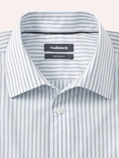 Extraglatt-Hemd Streifen Blau