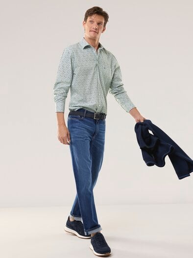 Extraglatt-Hemd Minimal Druck