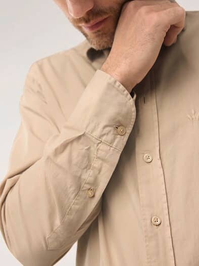Überfärber-Hemd Sand