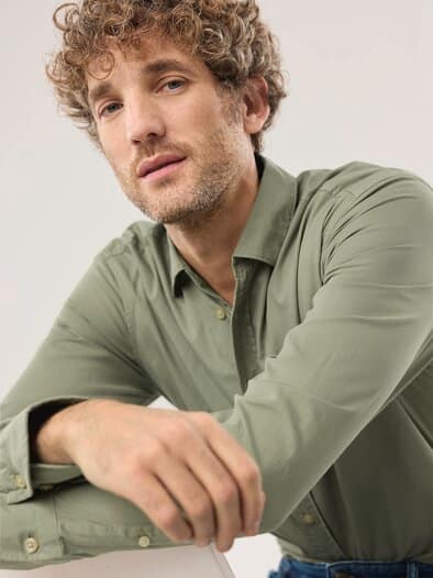 Überfärber-Hemd Schilf