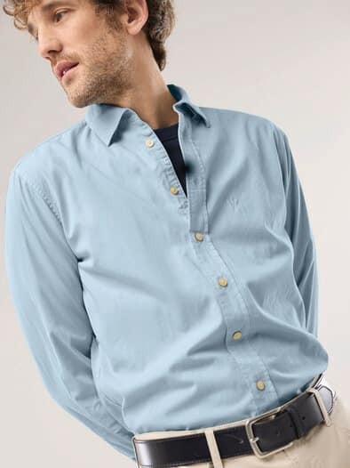 Überfärber-Hemd Bleu