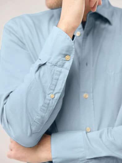 Überfärber-Hemd Bleu