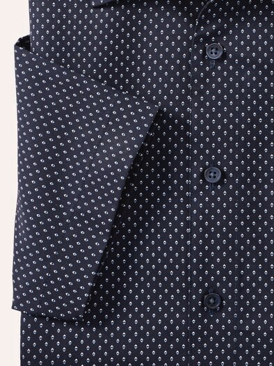 Extraglatt-Hemd Walbusch-Kragen Minimal Druck