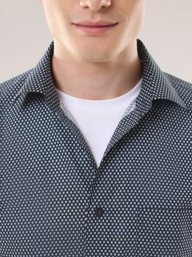 Extraglatt-Hemd Kent-Kragen Minimal Druck