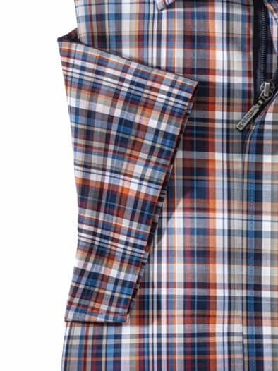 Extraglatt-Hemd Zip & Go Karo Terra