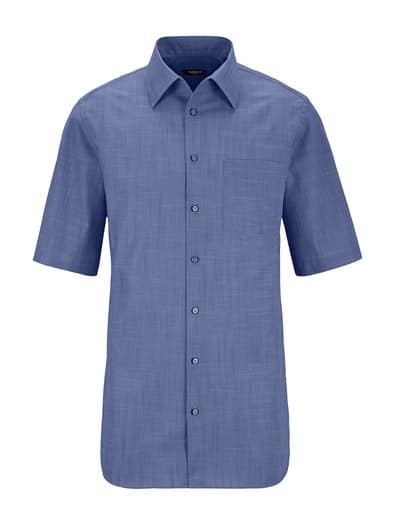 Extraglatt-Hemd Tropical Rauchblau
