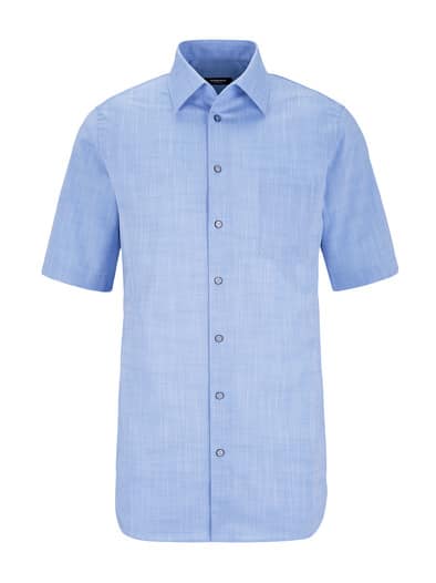 Extraglatt-Hemd Tropical Hellblau