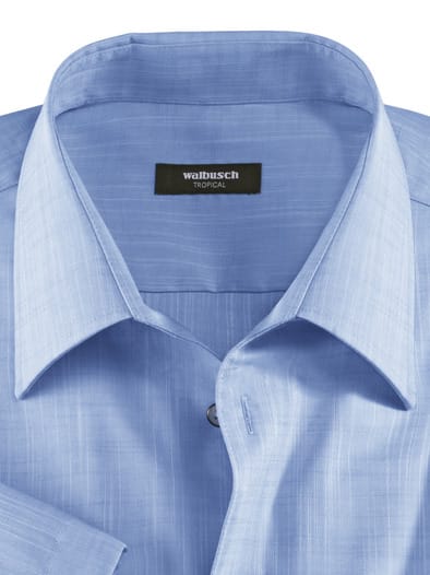 Extraglatt-Hemd Tropical Hellblau