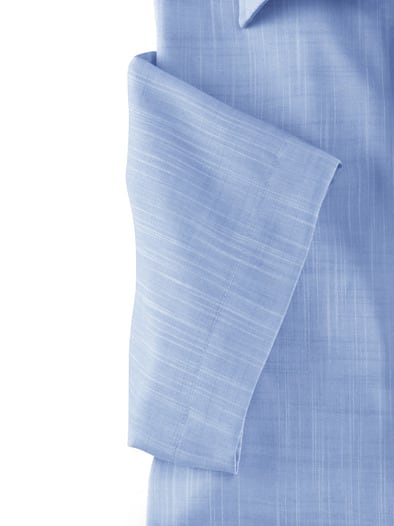 Extraglatt-Hemd Tropical Hellblau