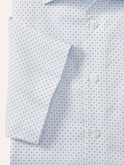 Extraglatt-Hemd Walbusch-Kragen Druck weiss