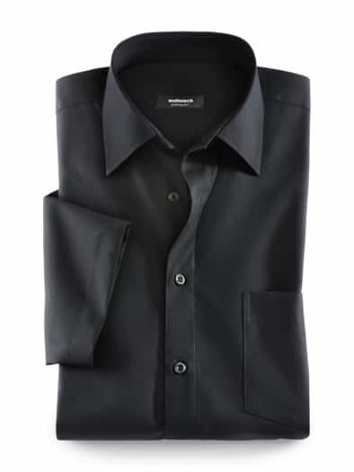 Walbusch Extraglatt Shirt Kent Collar Regular Fit Black 45/46 9