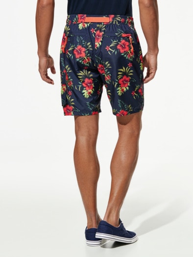 Cargo Strand-Shorts Hibiskusbluete