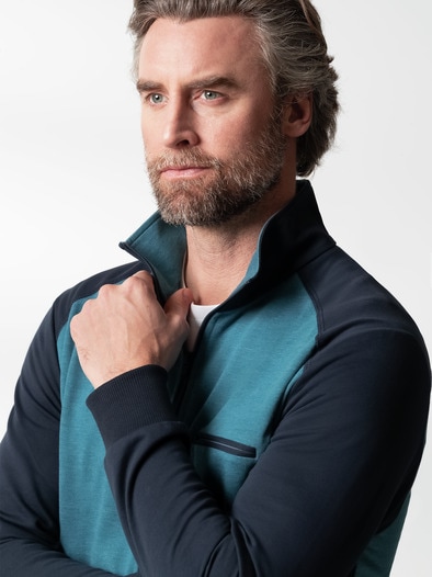 Freizeitjacke Ultraleicht Marine/Lagune