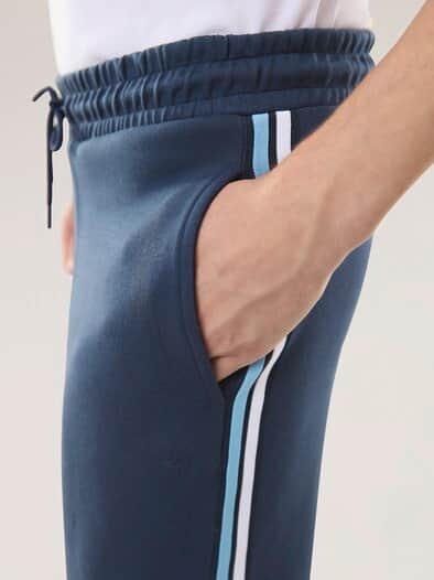 Jersey Hose Galonstreifen Marine