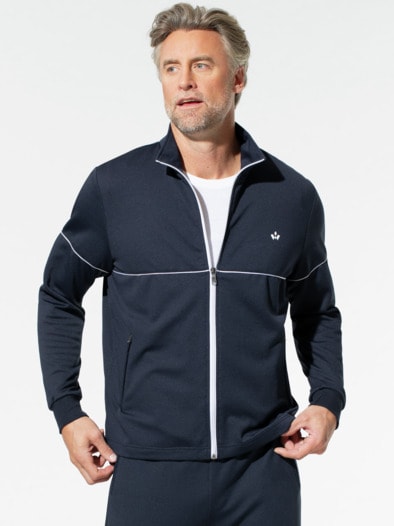 Extraglatt Freizeitjacke Marine