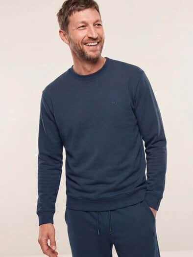 Sweatshirt mit Rundhals Marine