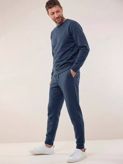Sweatshirt mit Rundhals Marine