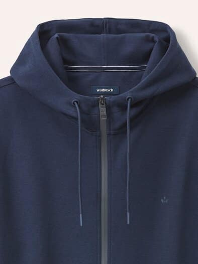 Sweatjacke mit Struktur Marine