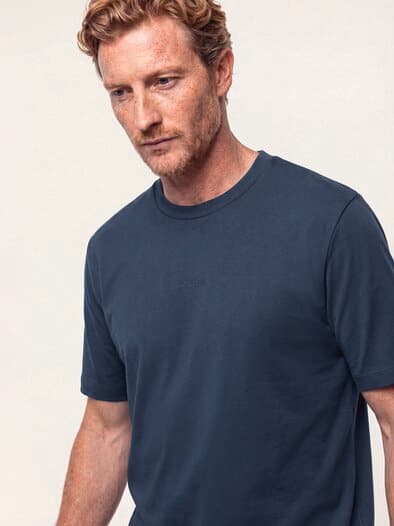 T-Shirt aus Baumwolle Marine