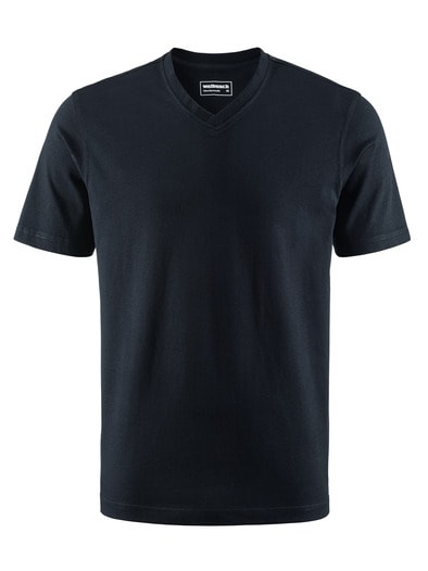 T-Shirt V-Ausschnitt Marine