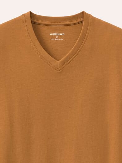 T-Shirt V-Ausschnitt Messing