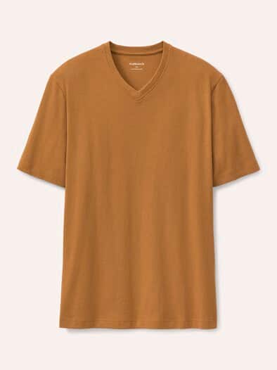 T-Shirt V-Ausschnitt Messing