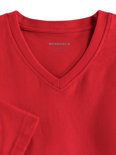 T-Shirt V-Ausschnitt Rot