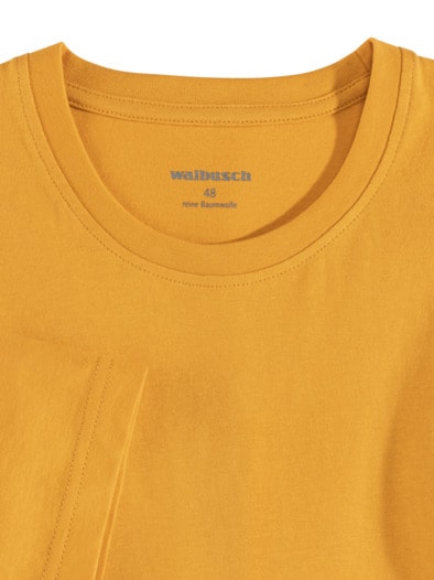 T-Shirt Rundhalsausschnitt Safran