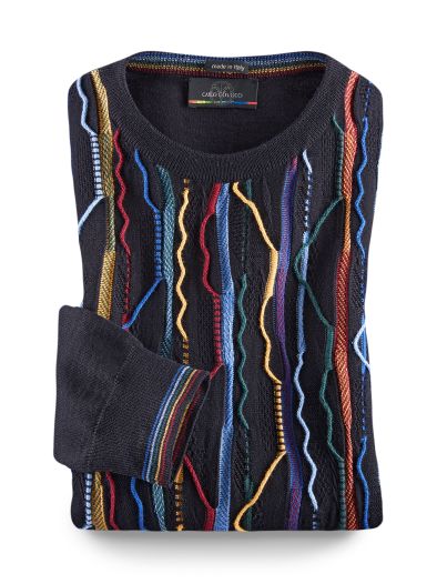 Carlo Colucci Pullover Farbwellen im Online Shop bequem