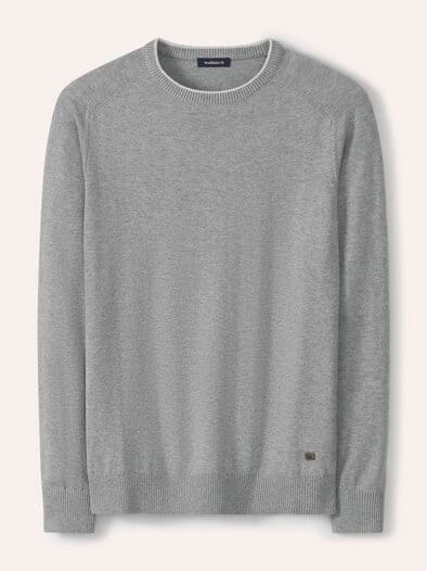 Premium Pullover Grau Melange