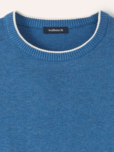 Premium Pullover Jeansblau