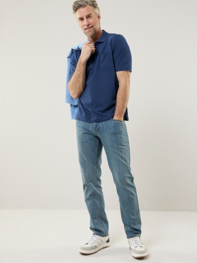 Pique-Polo Pima Cotton Royalblau