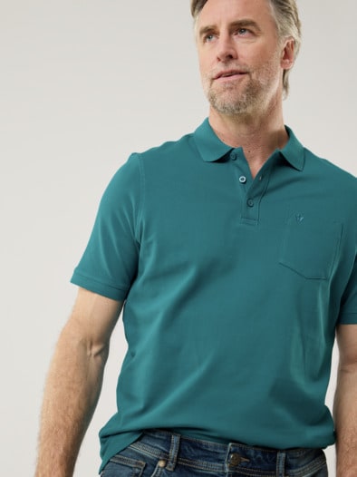 Pique-Polo Pima Cotton Lagune