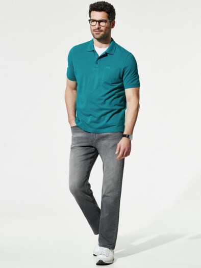 Pique-Polo Pima Cotton Lagune