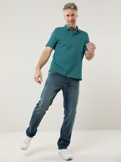 Pique-Polo Pima Cotton Lagune