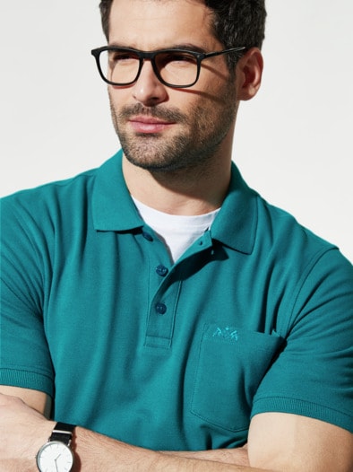 Pique-Polo Pima Cotton Lagune