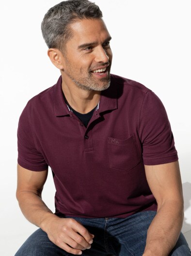 Pique-Polo Pima Cotton Burgund
