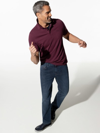 Pique-Polo Pima Cotton Burgund